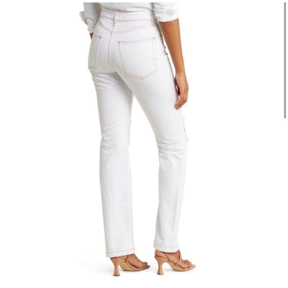 WeWoreWhat Revolve Size 27 Icon Jean White Jean Denim 27x31 straight leg pants - Picture 2 of 10
